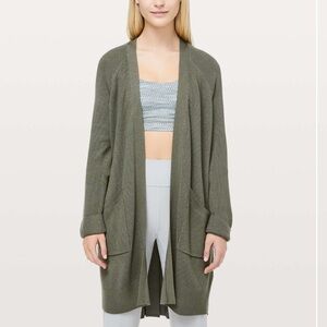 lululemon athletica Olive Green Cardigan